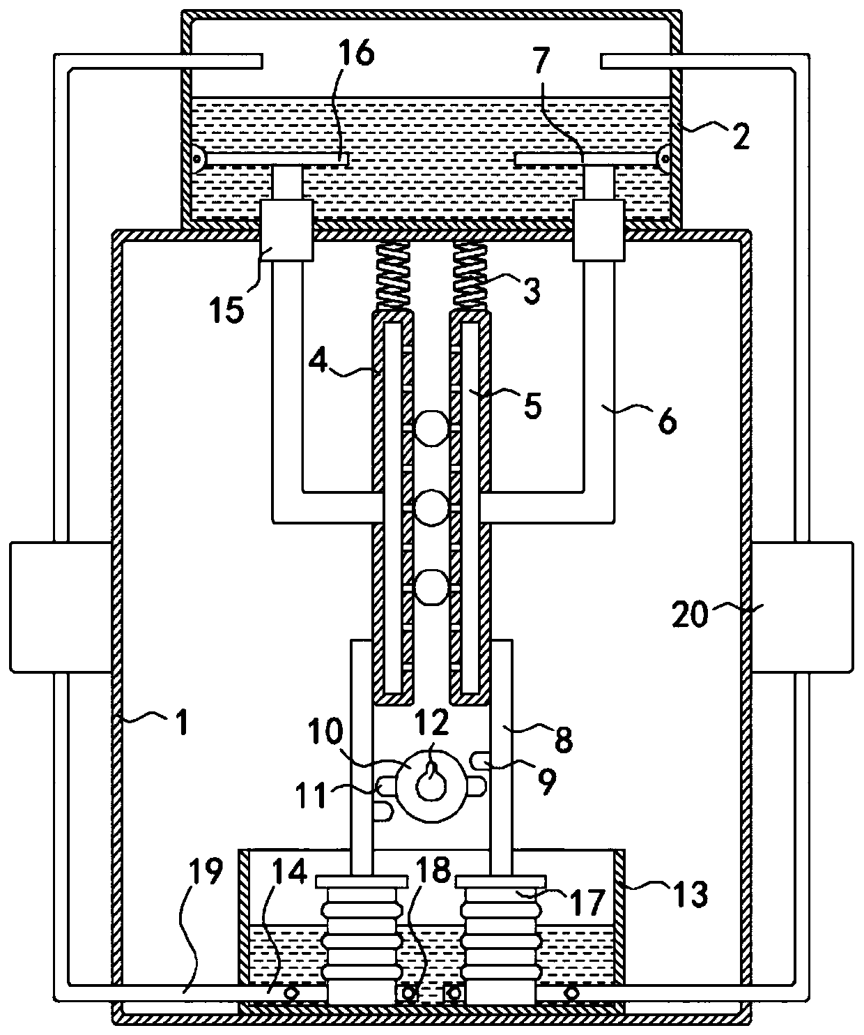 Efficient flax thread oil immersion device for spinning