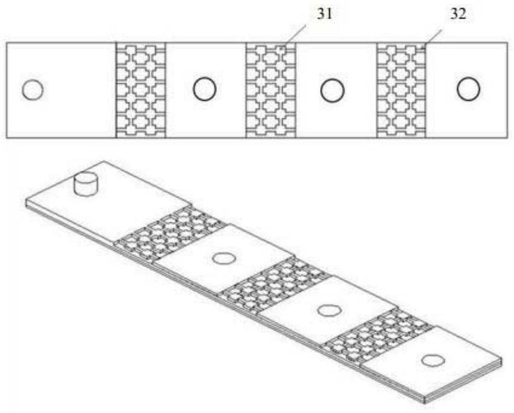 Busbar for high-safety power battery module and manufacturing method of busbar