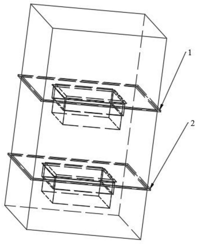 Powder-solid coupling forming device and method for plurality of layers of ribs in interior of thin-wall part