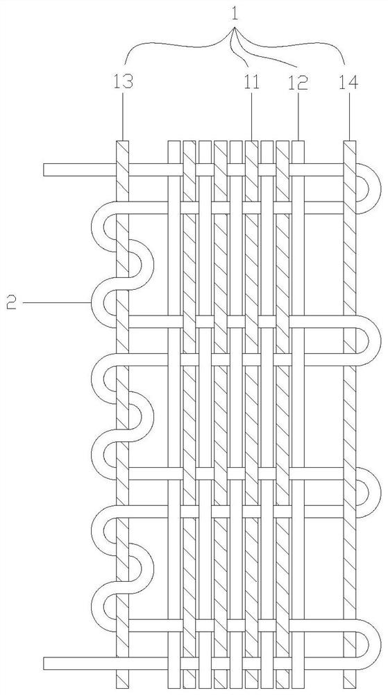 Mask ear hanging belt and weaving process thereof