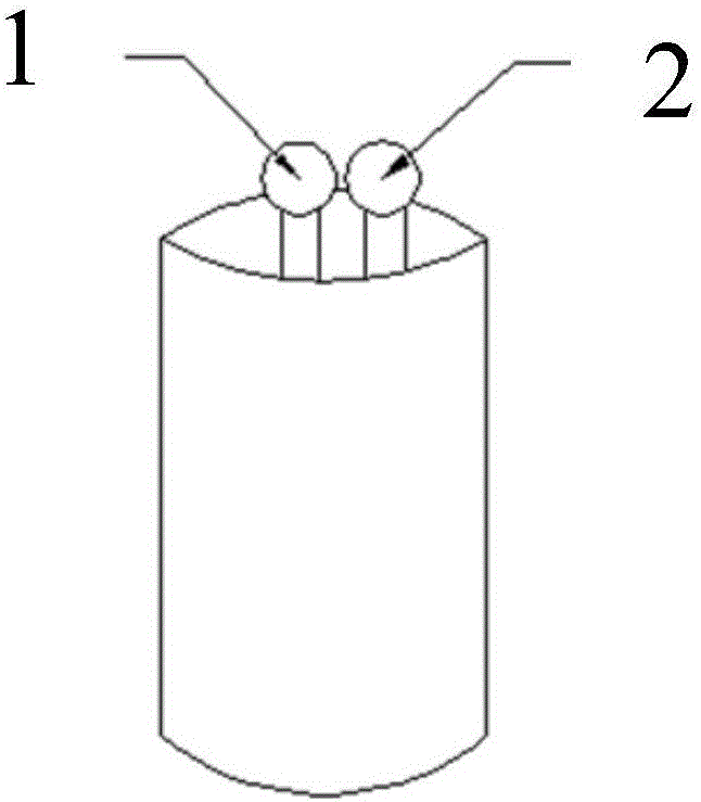 Method of measuring fluid velocity using double thermocouples