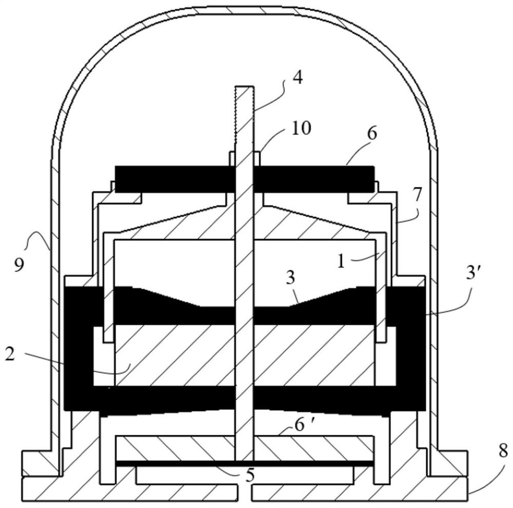 Diaphragm compression type linear compressor system for high-frequency pulse tube refrigerator