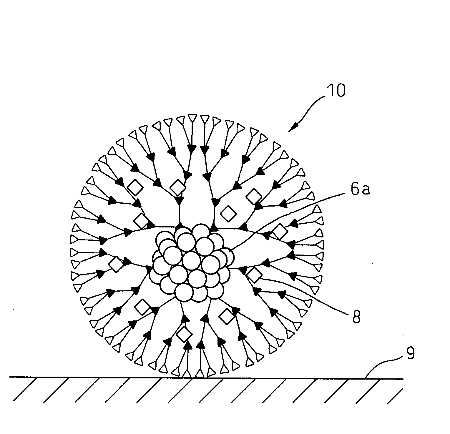 Metal cluster-carrying metal oxide support and process for production thereof