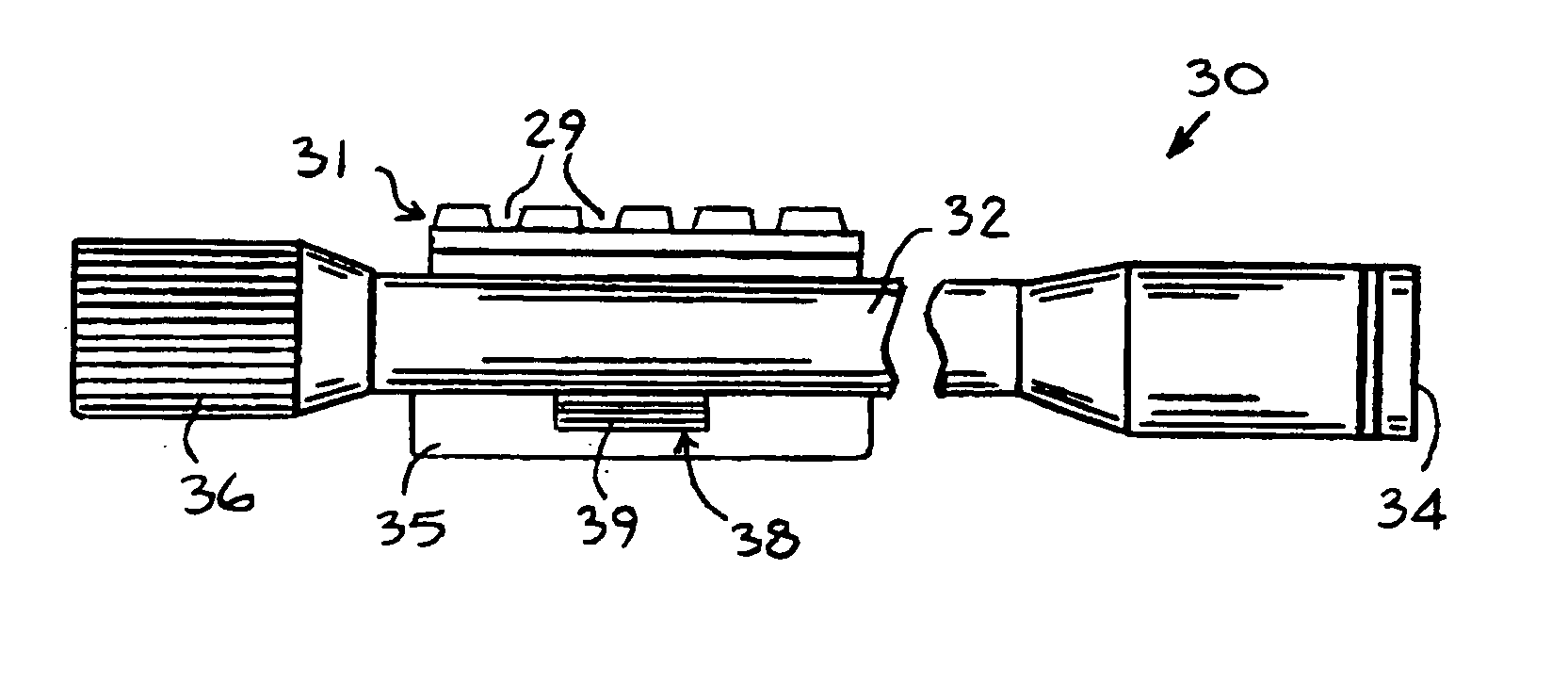 Optical accessory with mounting rail