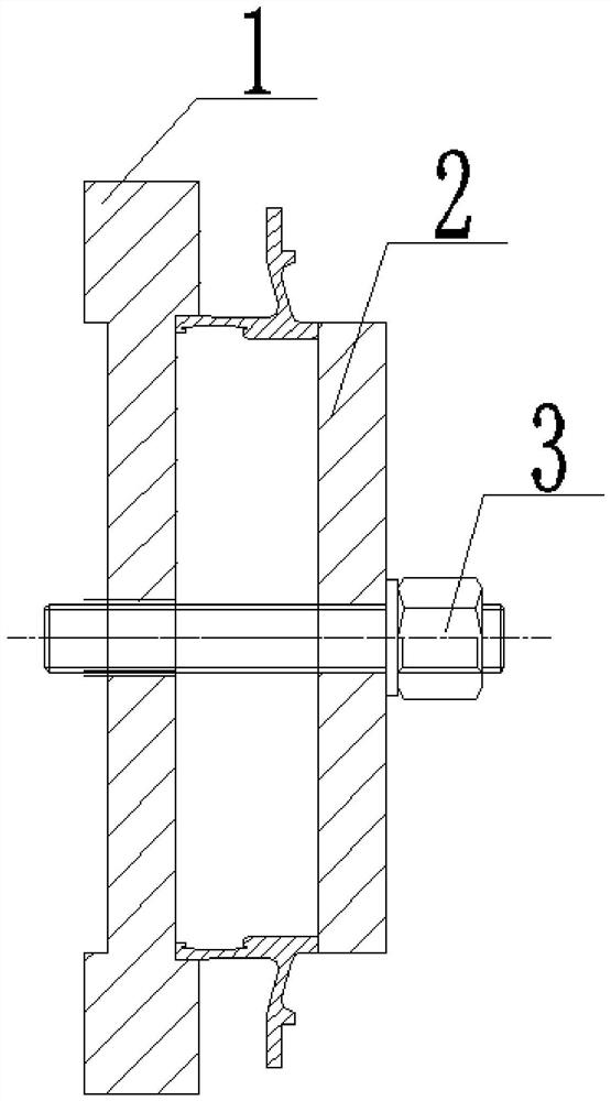 Anti-deformation auxiliary tool for turning thin-wall end cover and turning method