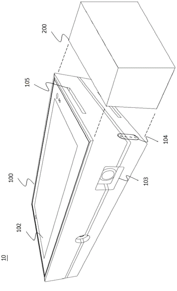 Tablet Projecting System with Modular External Connection