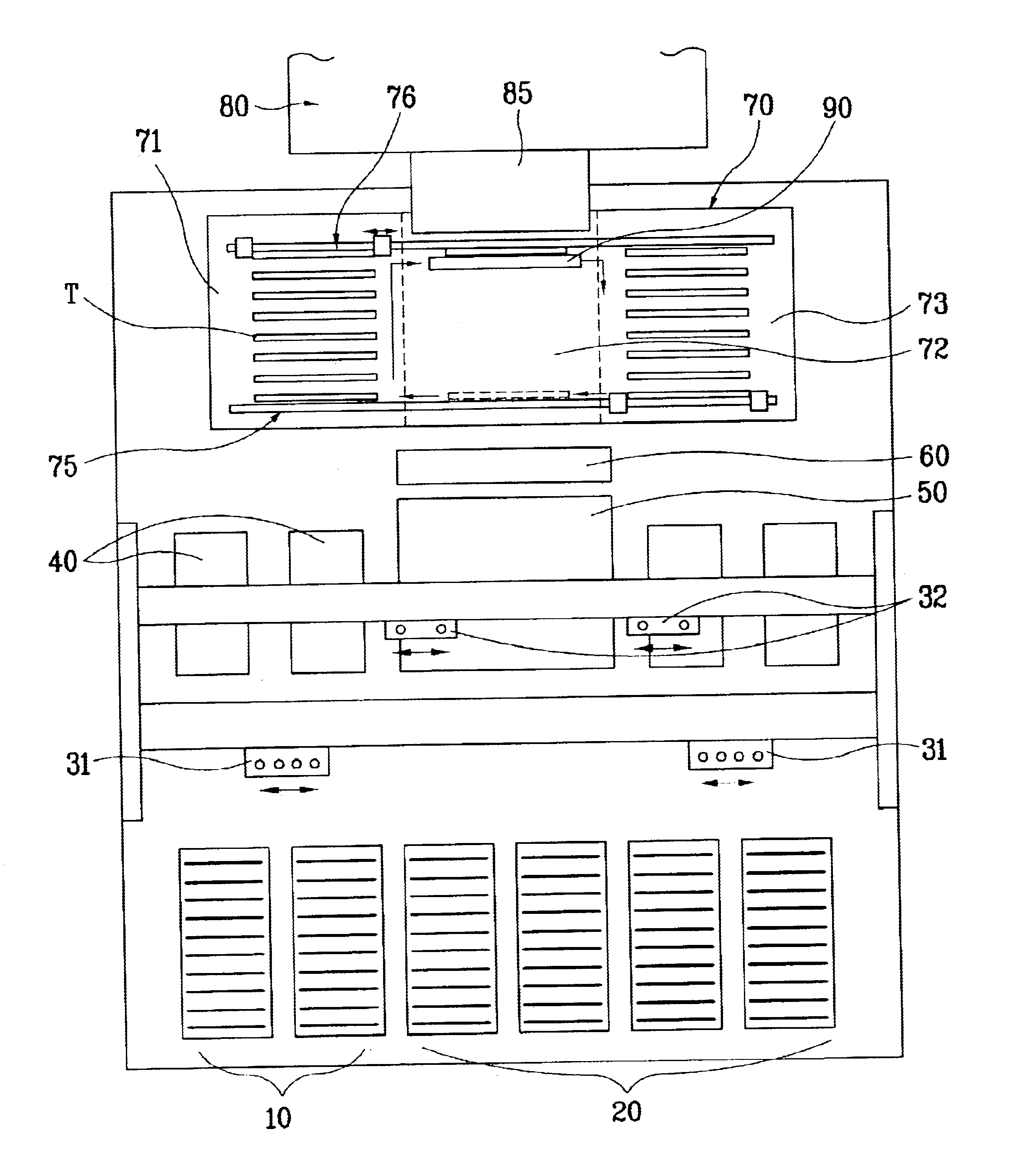 Device for compensating for a test temperature deviation in a semiconductor device handler