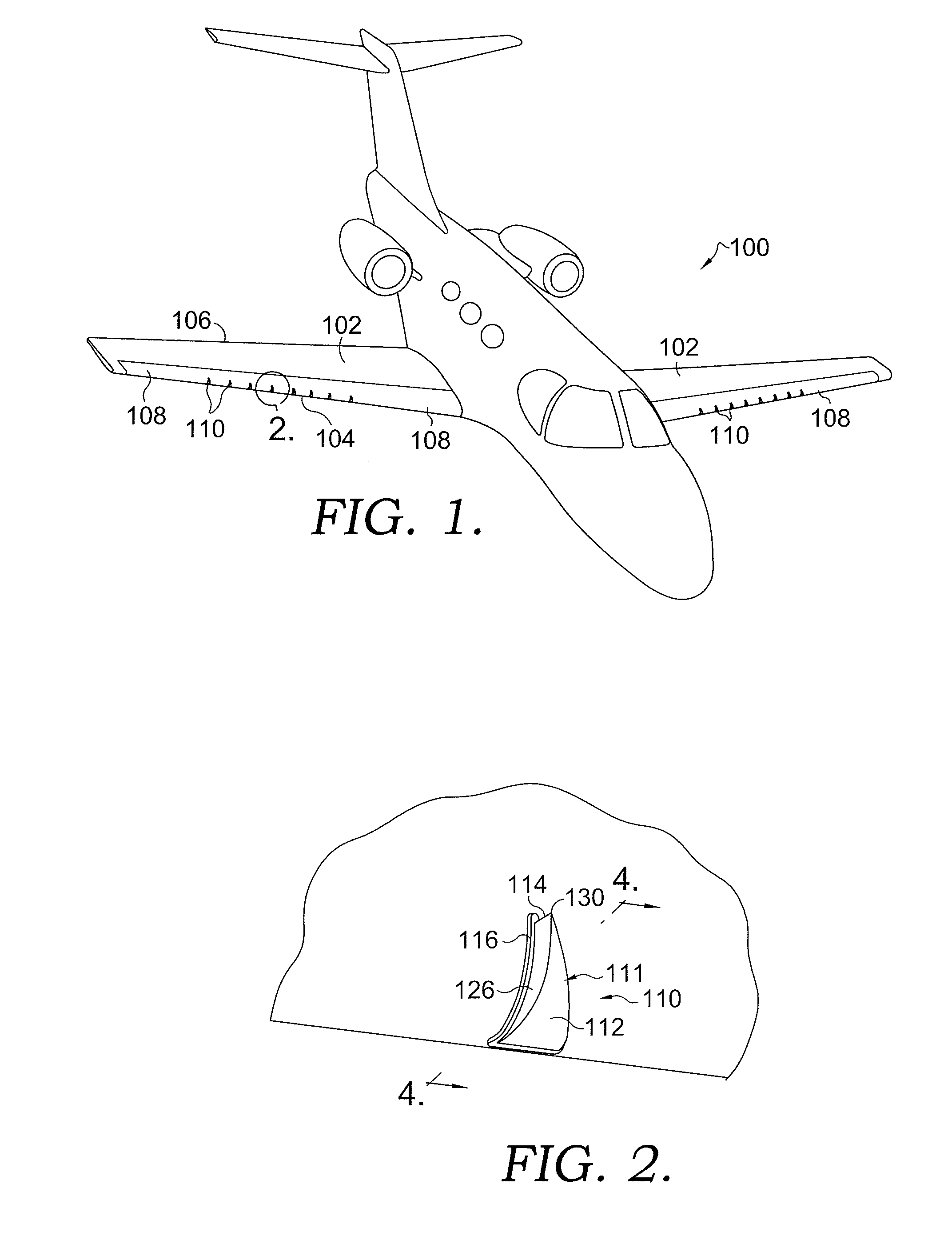 Wing leading edge having vortex generators