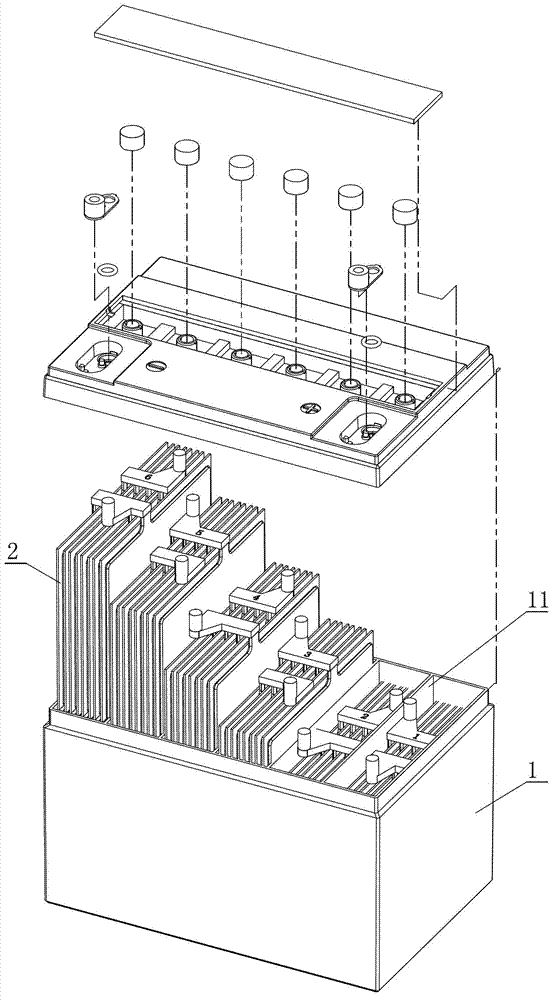 Lead-acid battery for electric moped