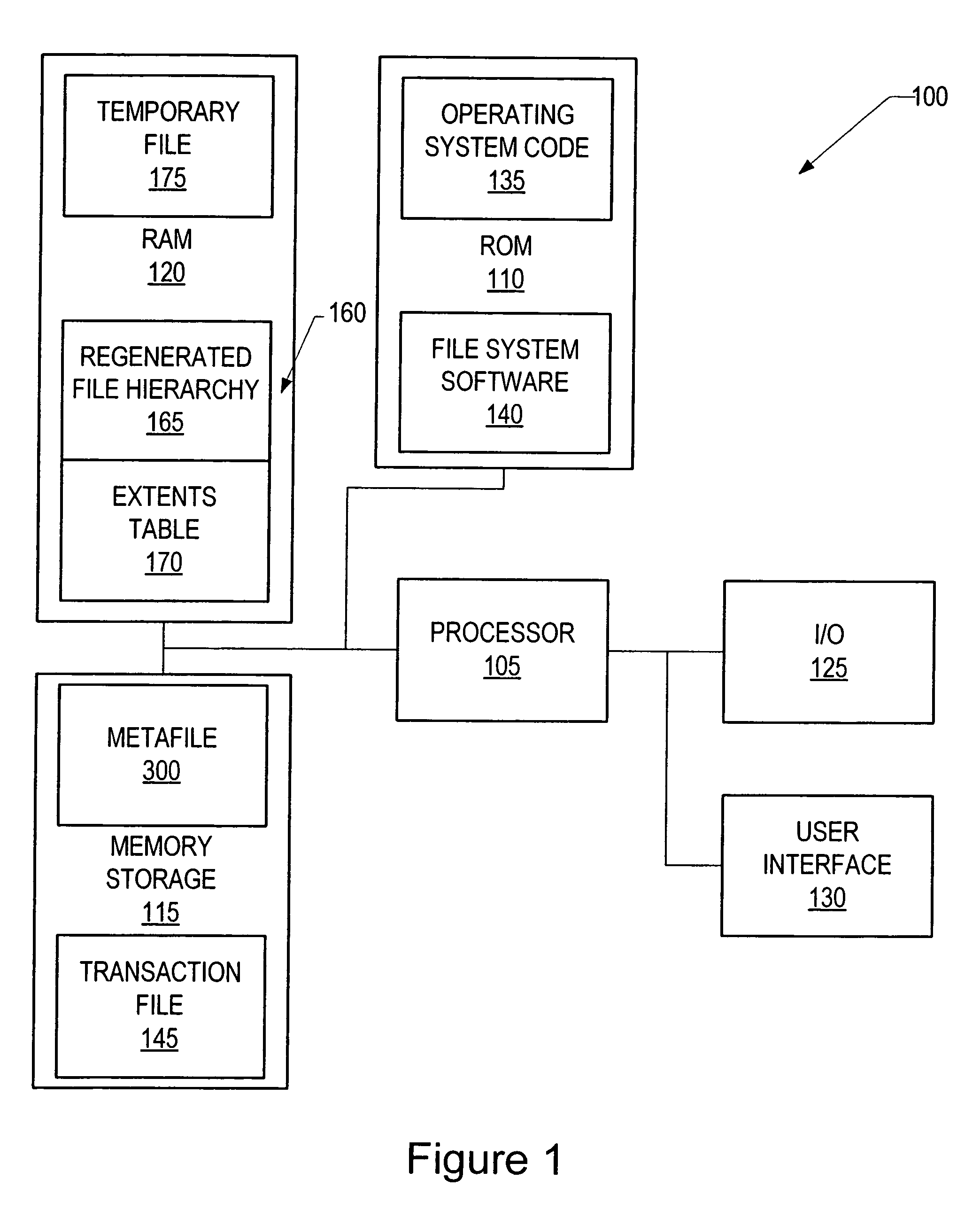 File system having transaction record coalescing