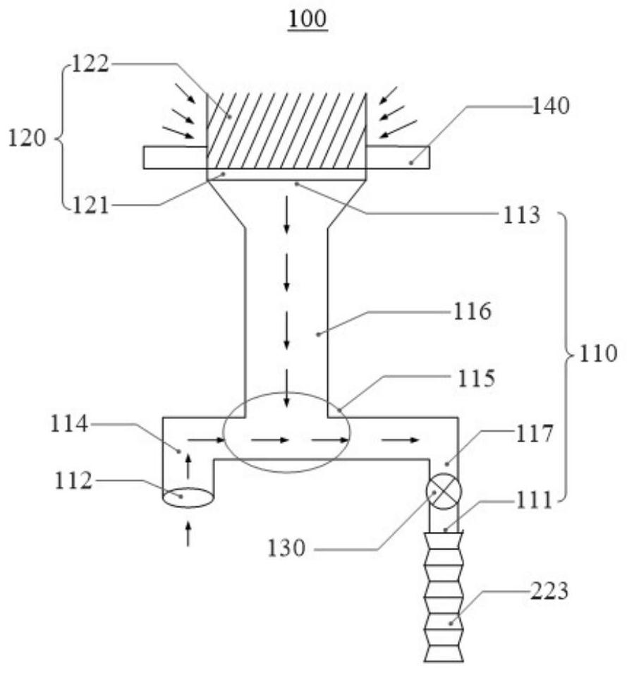 Liquid discharging device, filtering system and semiconductor processing equipment