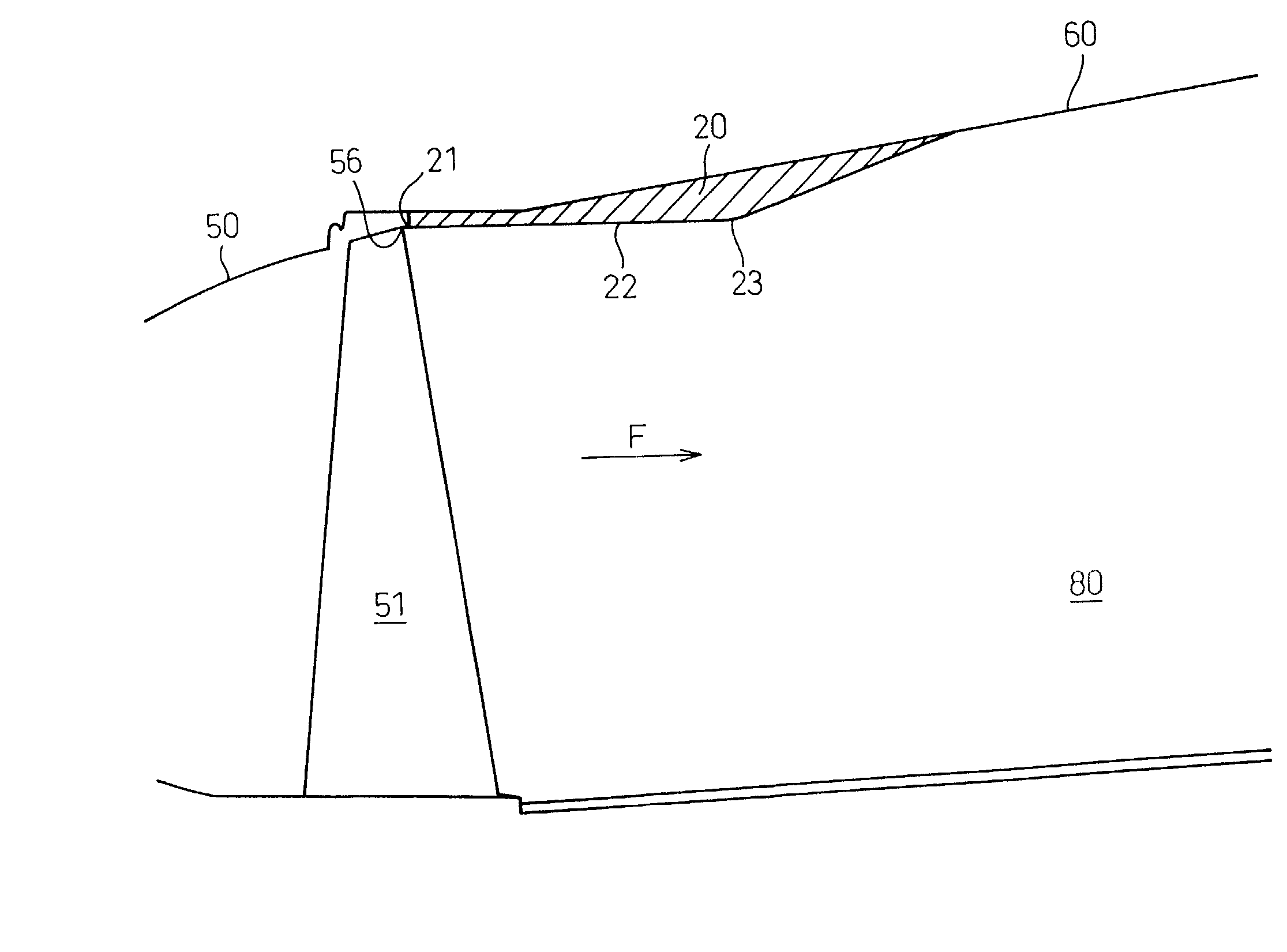 Axial-flow turbine having stepped portion formed in axial-flow turbine passage