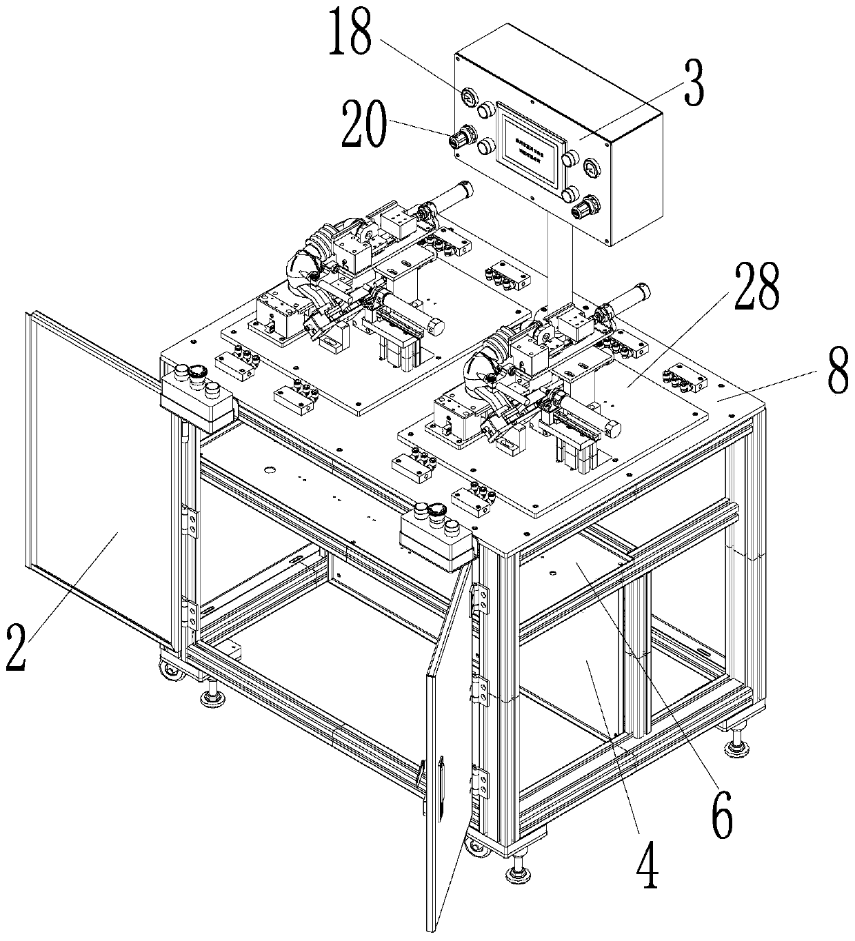 Bellows air tightness testing equipment and testing method