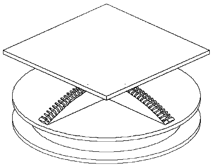 Camber surface sliding type three-dimension isolation bearing seat