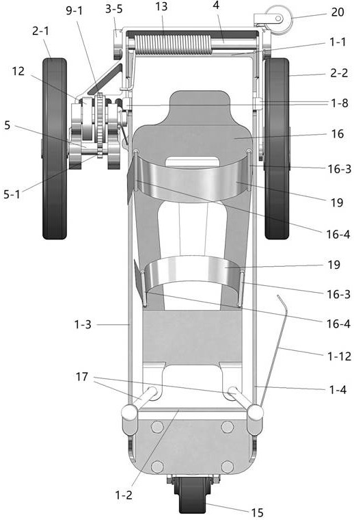 Bionic self-propelled shoe matched with walking and running