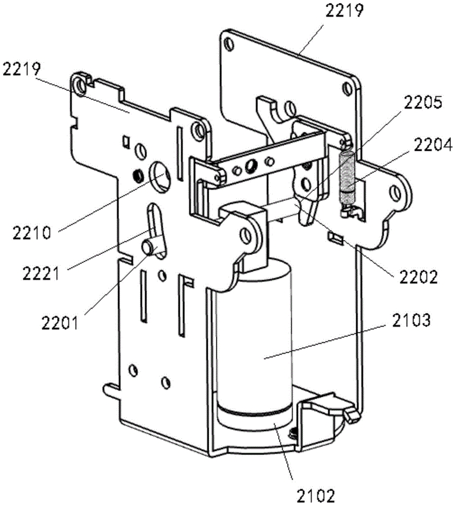 An energy-saving mechanism used in conjunction with an electromagnetic opening and closing mechanism