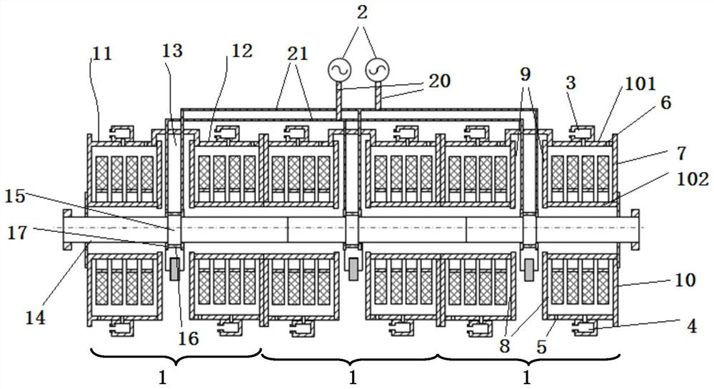 A Frequency Conversion Asynchronous Cavity Structure