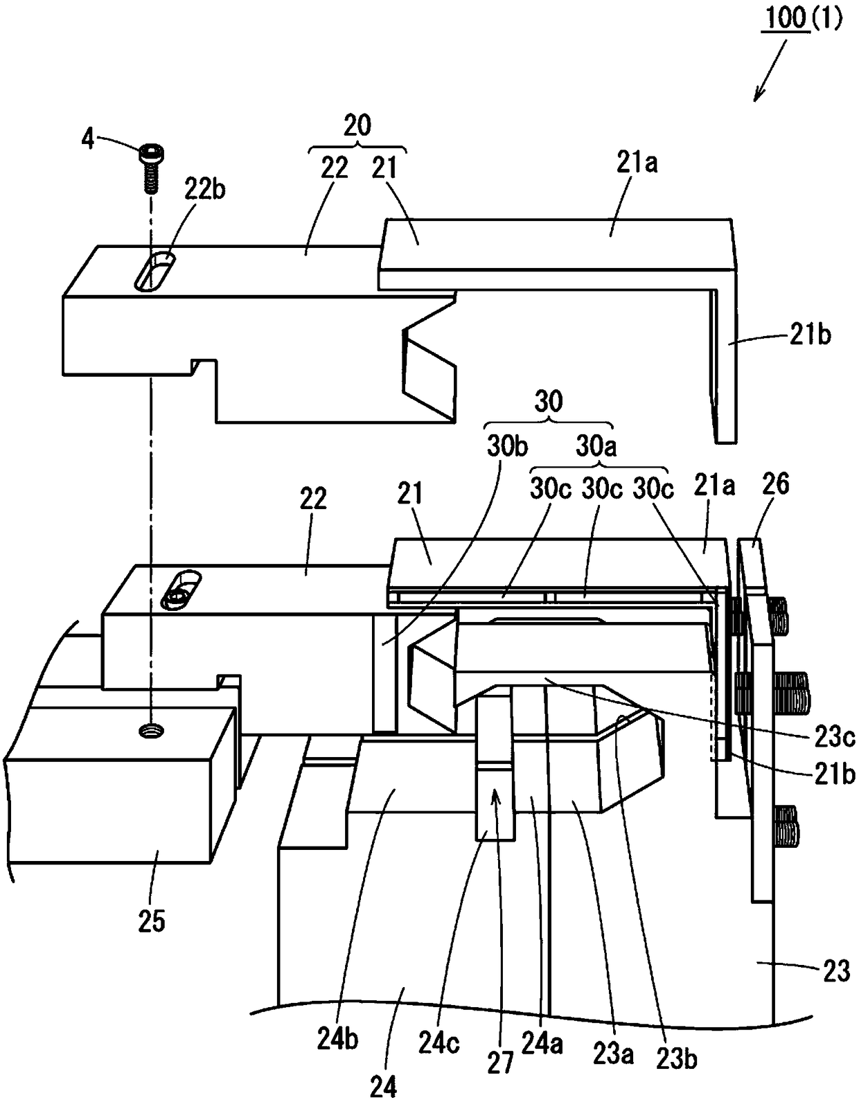 Grinding wheel guide, production line, and manufacturing method involved in manufacturing central core of secondary battery