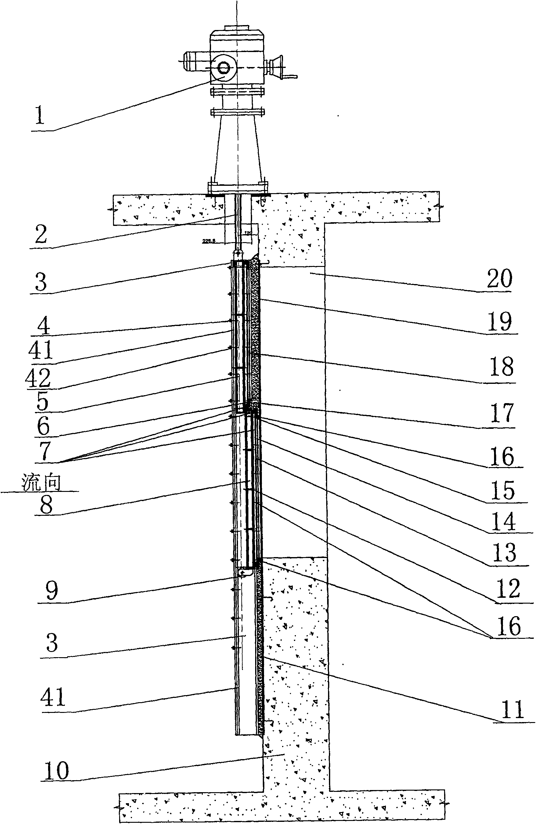 Lower open-type grading gate-plate gate