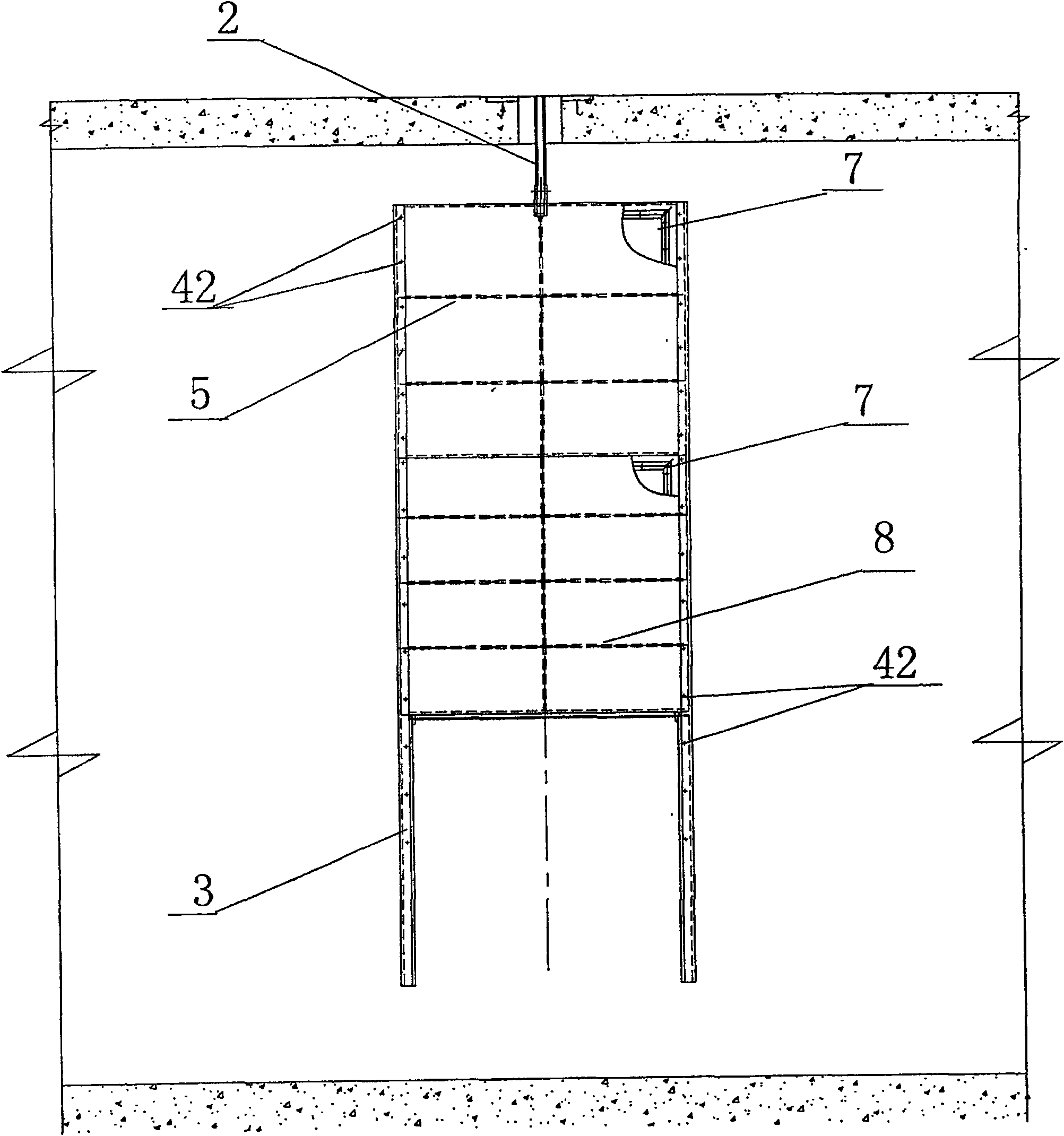 Lower open-type grading gate-plate gate