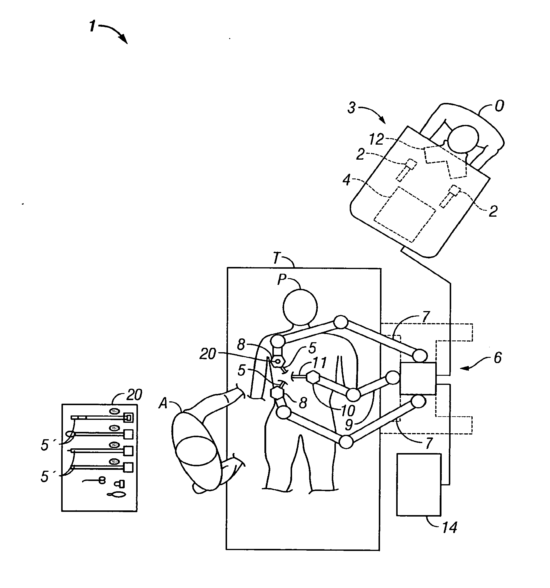 Indicator for tool state and communication in multiarm telesurgery