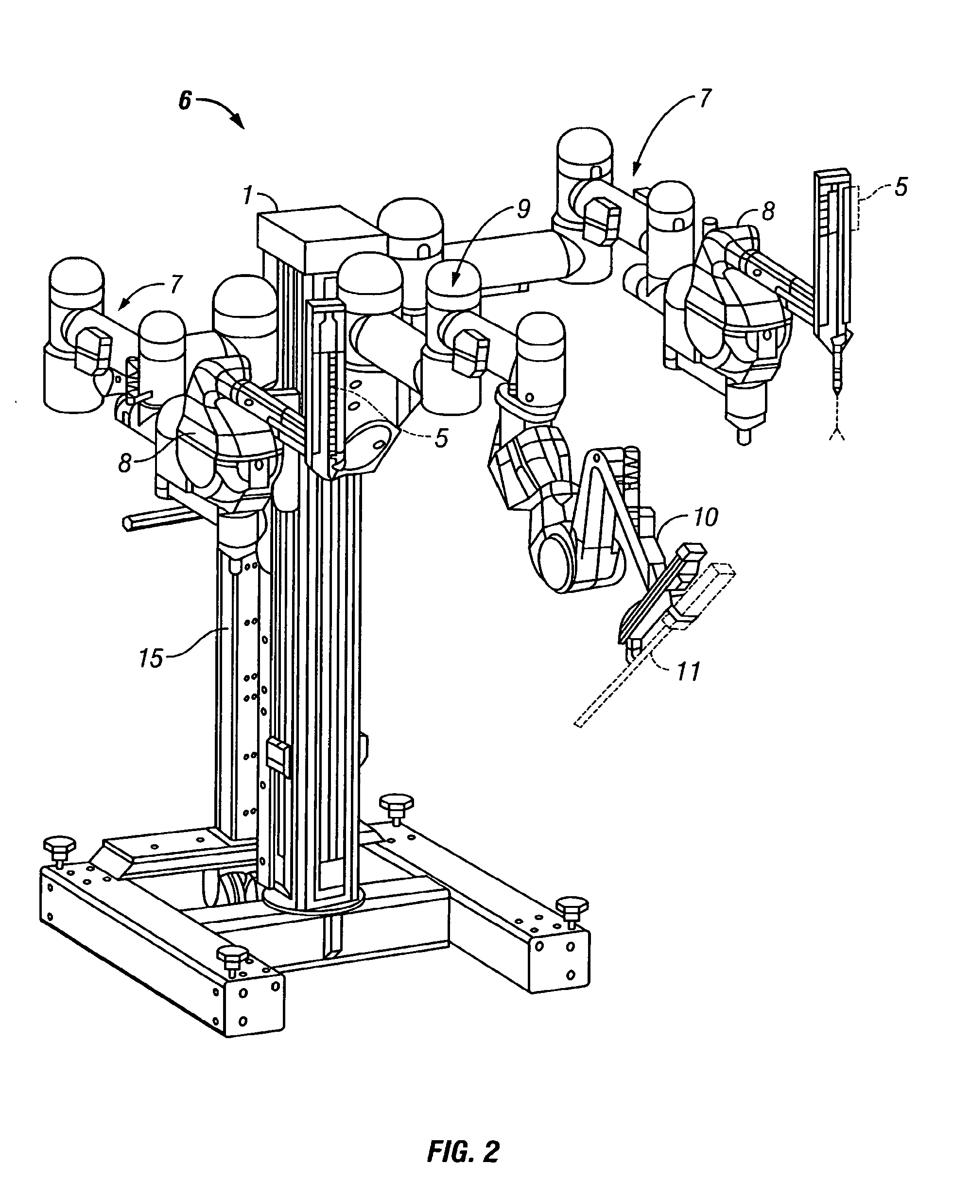 Indicator for tool state and communication in multiarm telesurgery