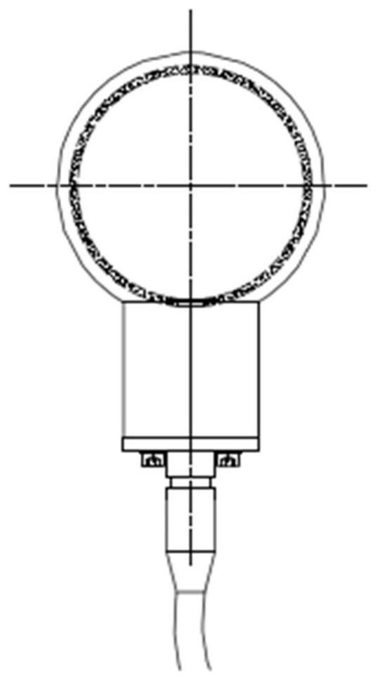 Method and system for monitoring working temperature of spherical transducer