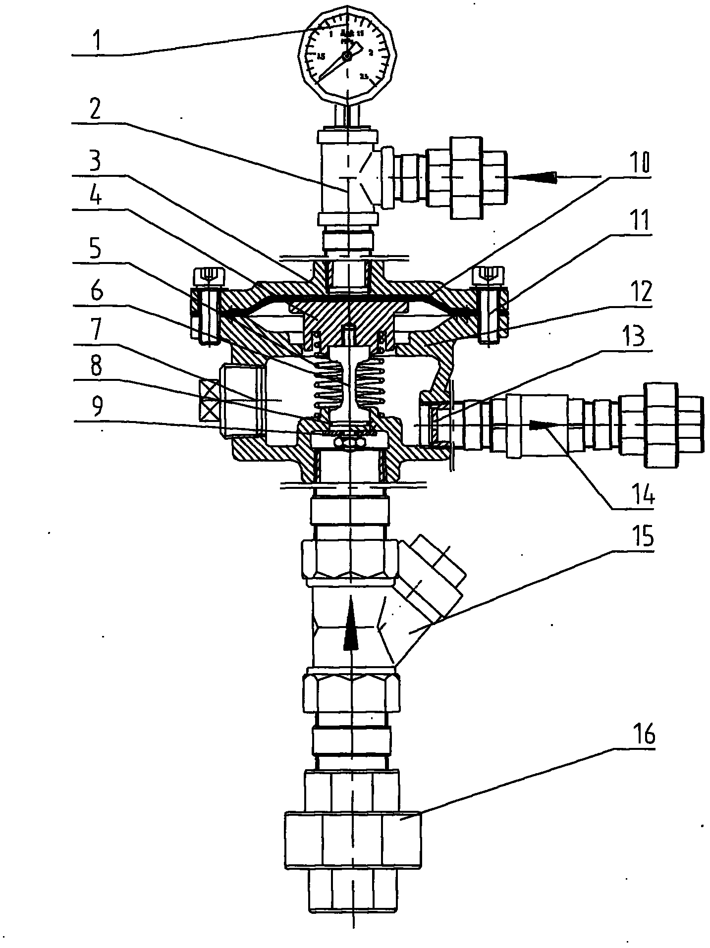 Hydraulic driven foam control valve