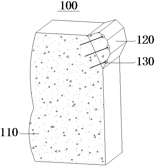 Composite protection structure for dangerous rock mass