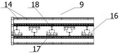 Fire fighting truck telescopic boom structure