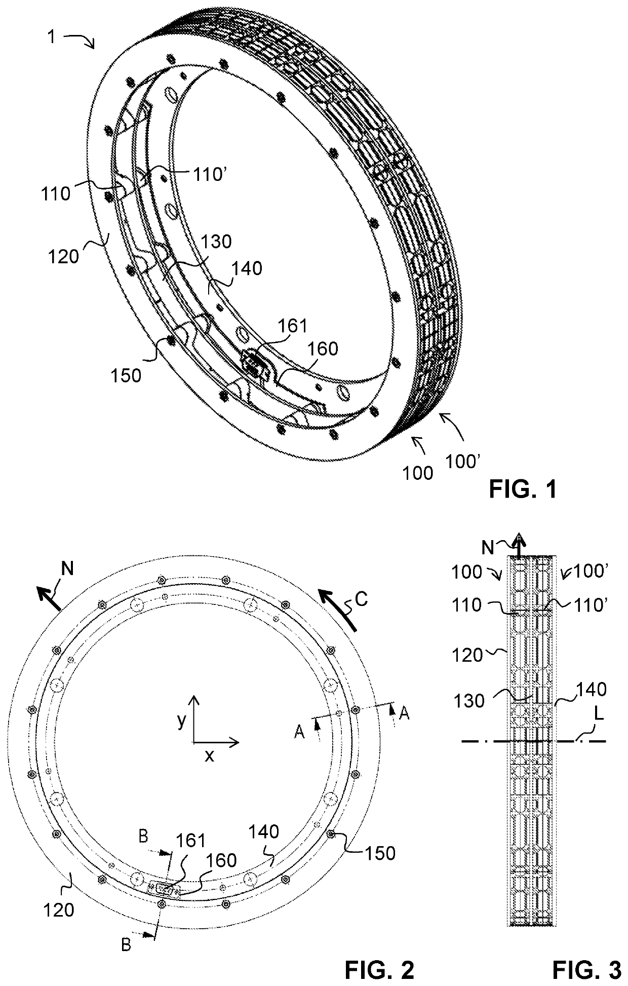 Contactless radial position sensor having improved response behavior to target defects