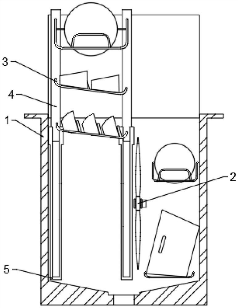 Spray header and dish rack for high-capacity sink type dish-washing machine