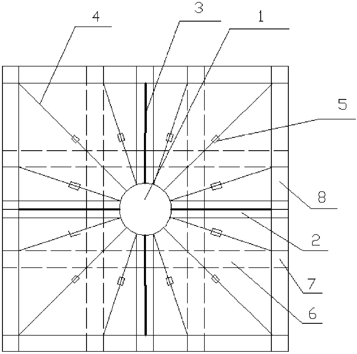 Reinforcing structure of building