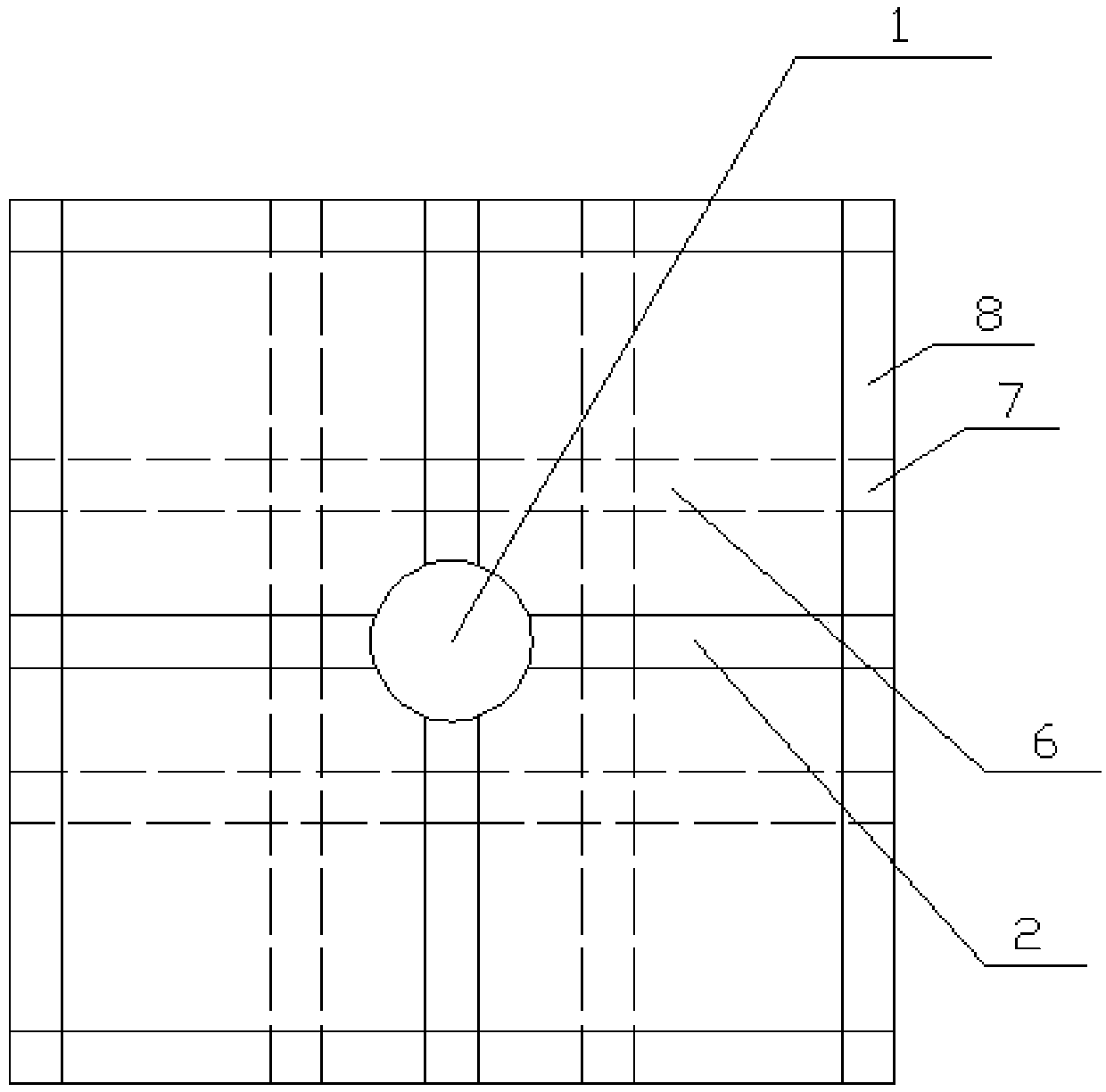 Reinforcing structure of building