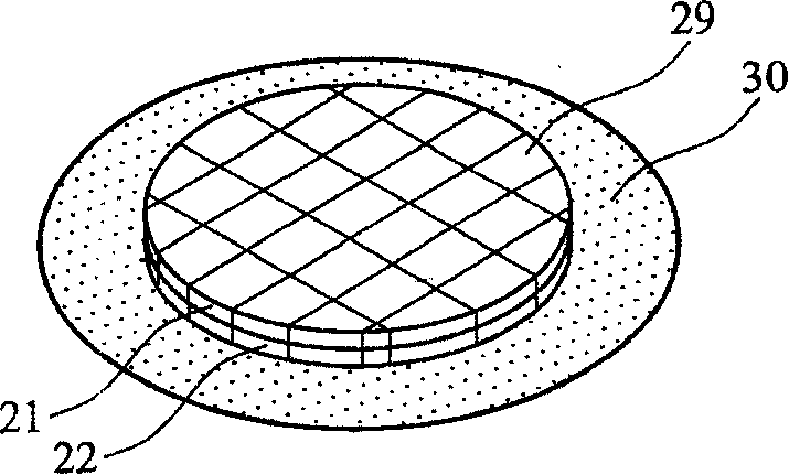 Method for encapsulating crystal circular piled multi-chips