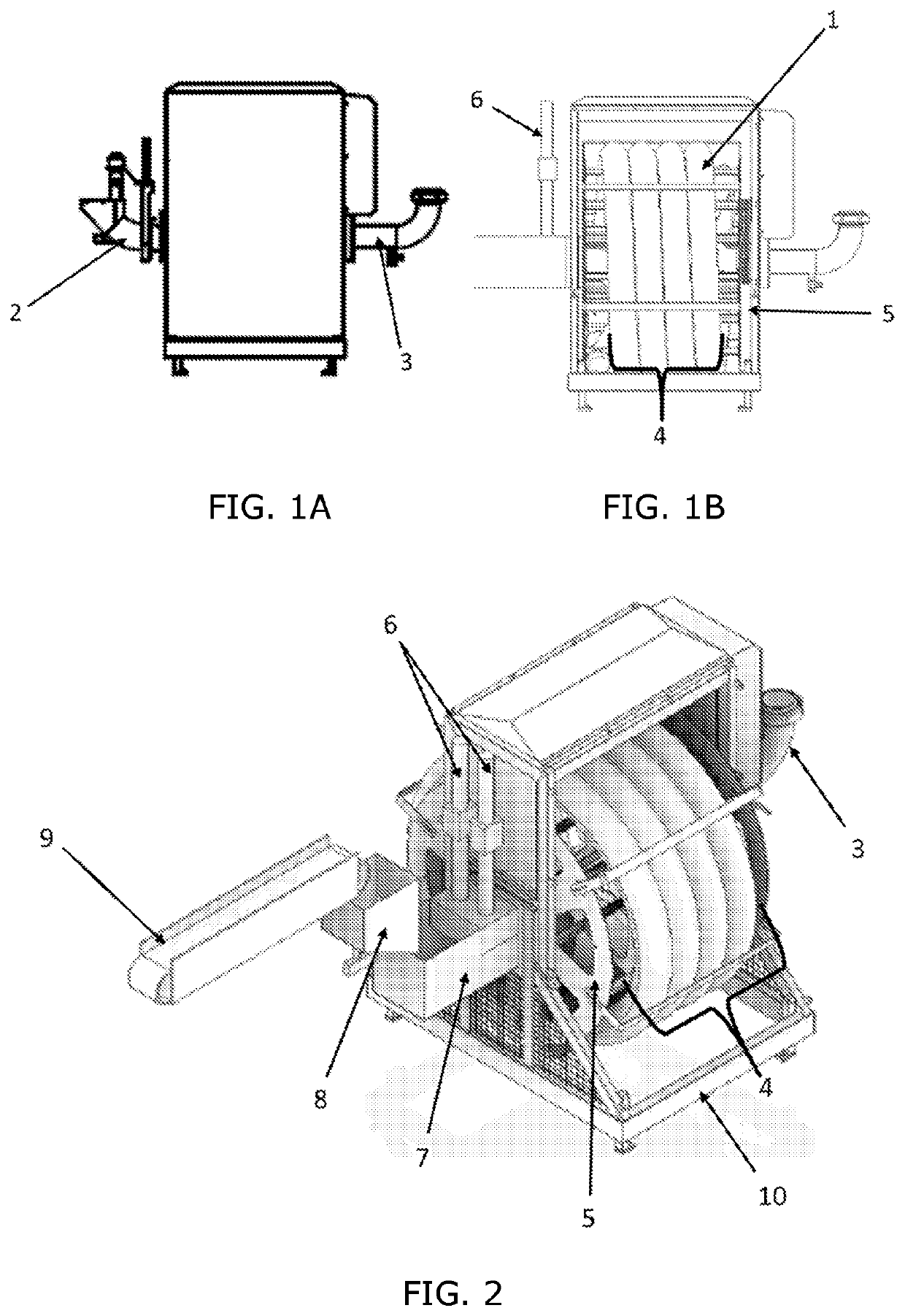 Spiral-pump for treating food items