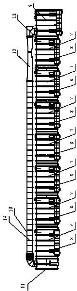 Low-temperature multi-effect distillation seawater desalting plant and technological method