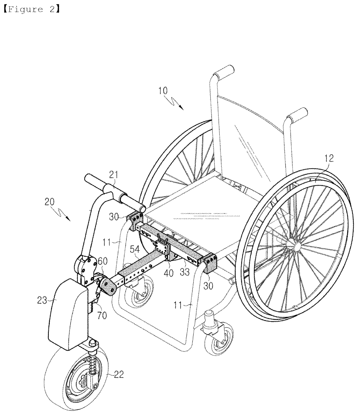 Wheelchair power apparatus for electronic driving conversion