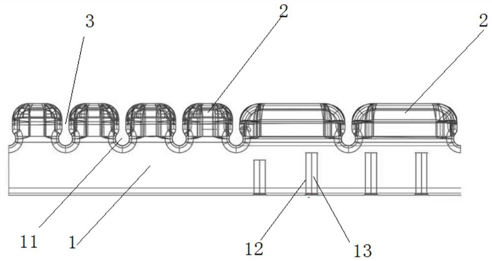 Latex mattress capable of protecting vertebrae of human body through partitioned change of supporting force