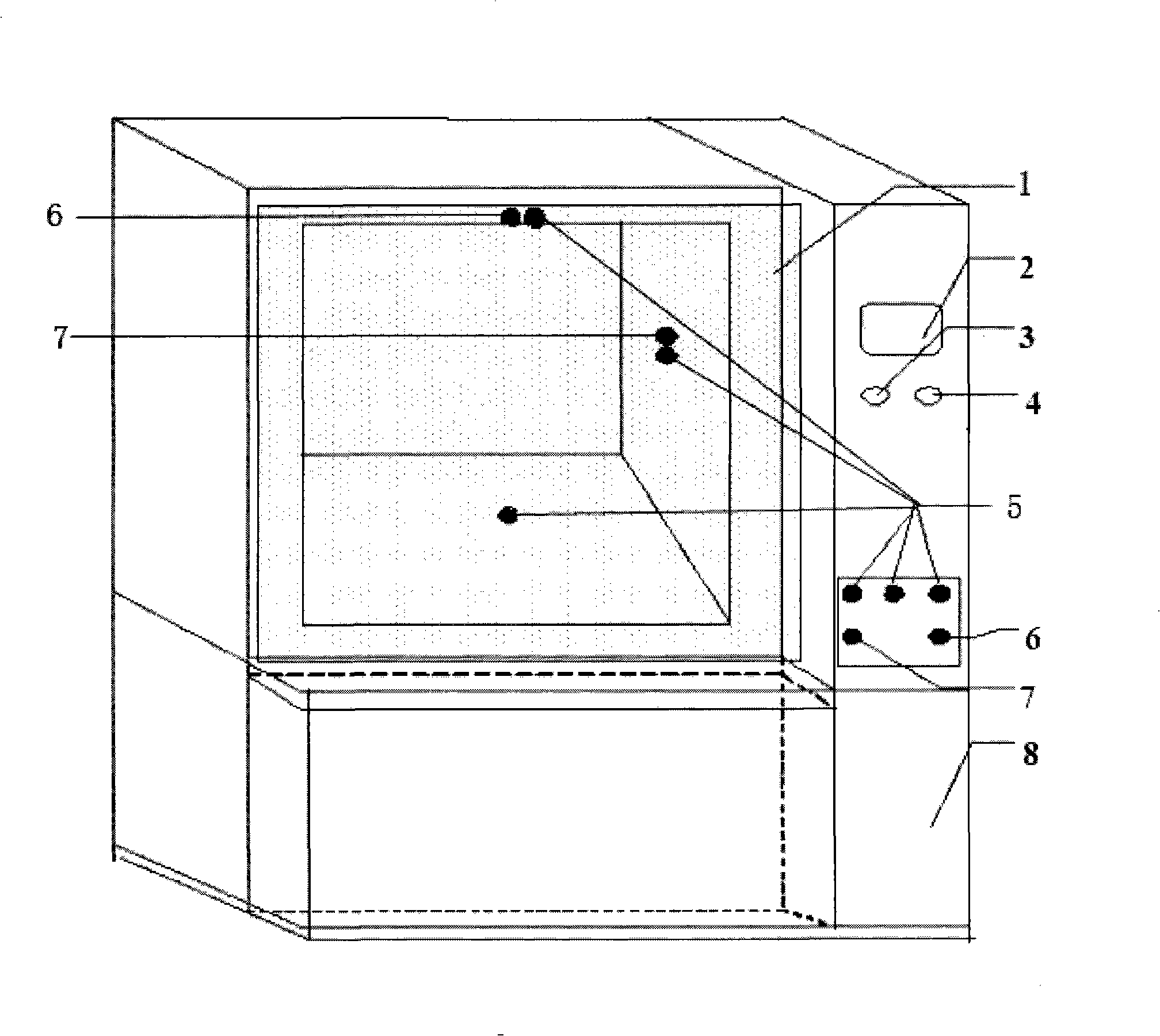 Fumigation simulation device for fumigation gas