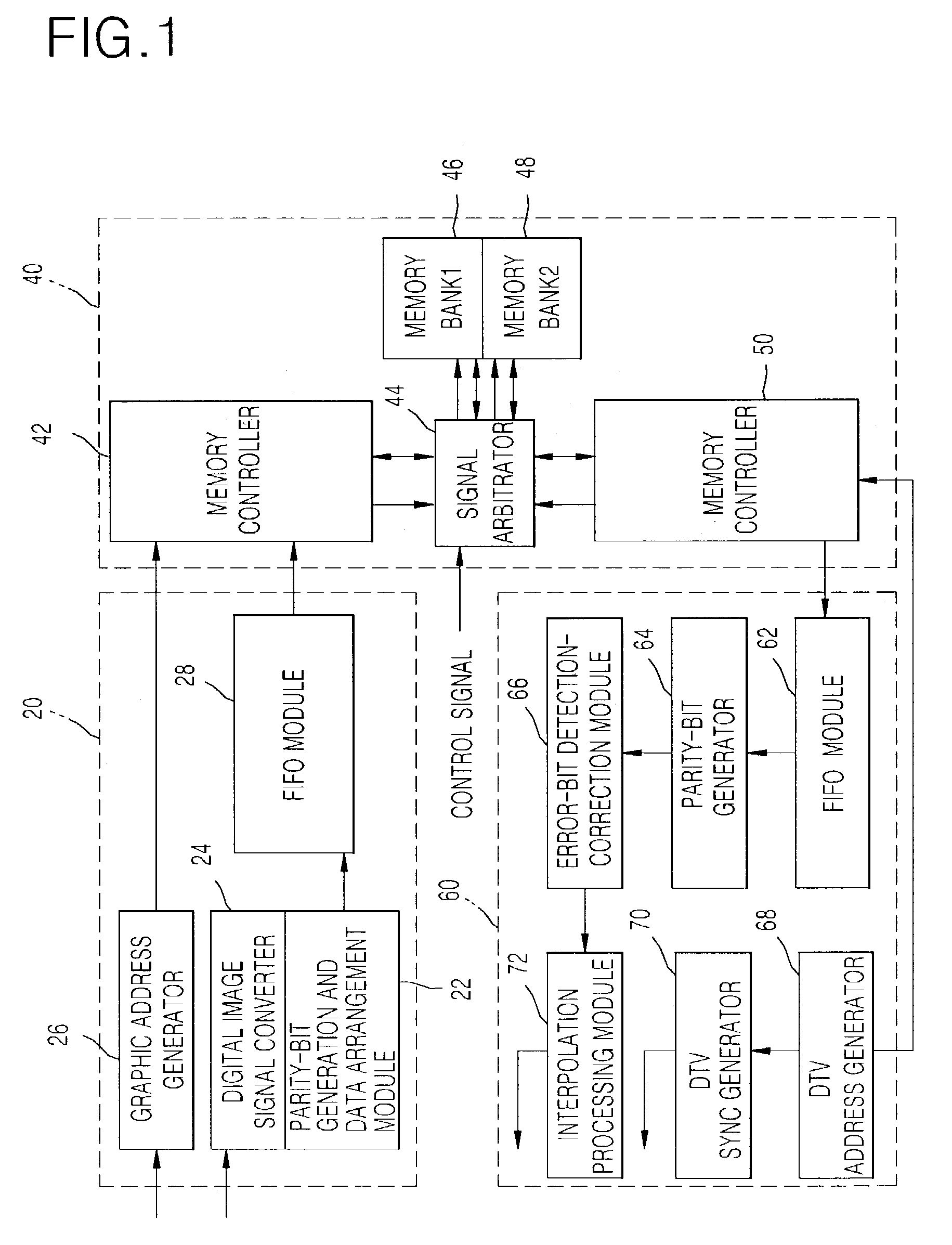 Apparatus and method for image conversion and automatic error correction for digital television receiver