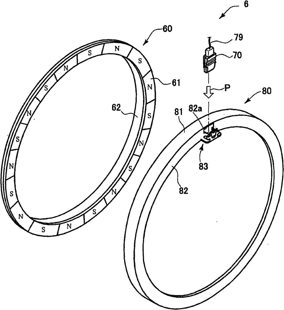 Rotation detection sensor mounting structure and hub unit