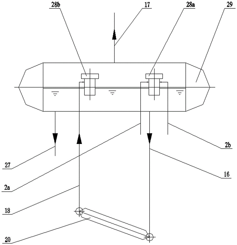 Natural circulation coupled cfb steam injection boiler at the end of the direct current vertical evaporation tube in the furnace