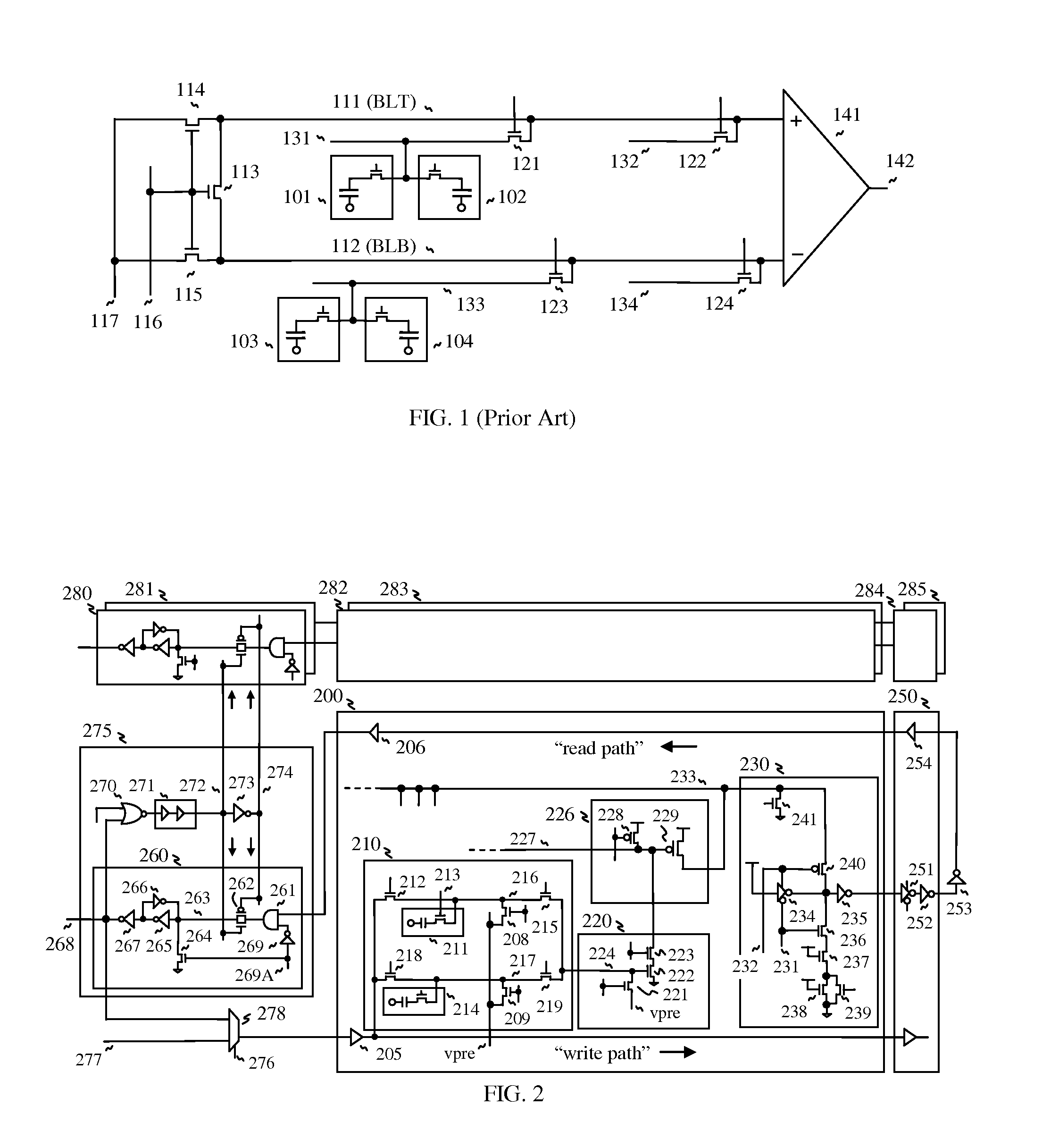 High-speed DRAM including hierarchical read circuits
