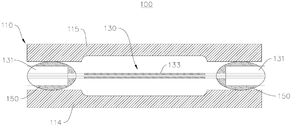 Cladding power stripping device and laser device