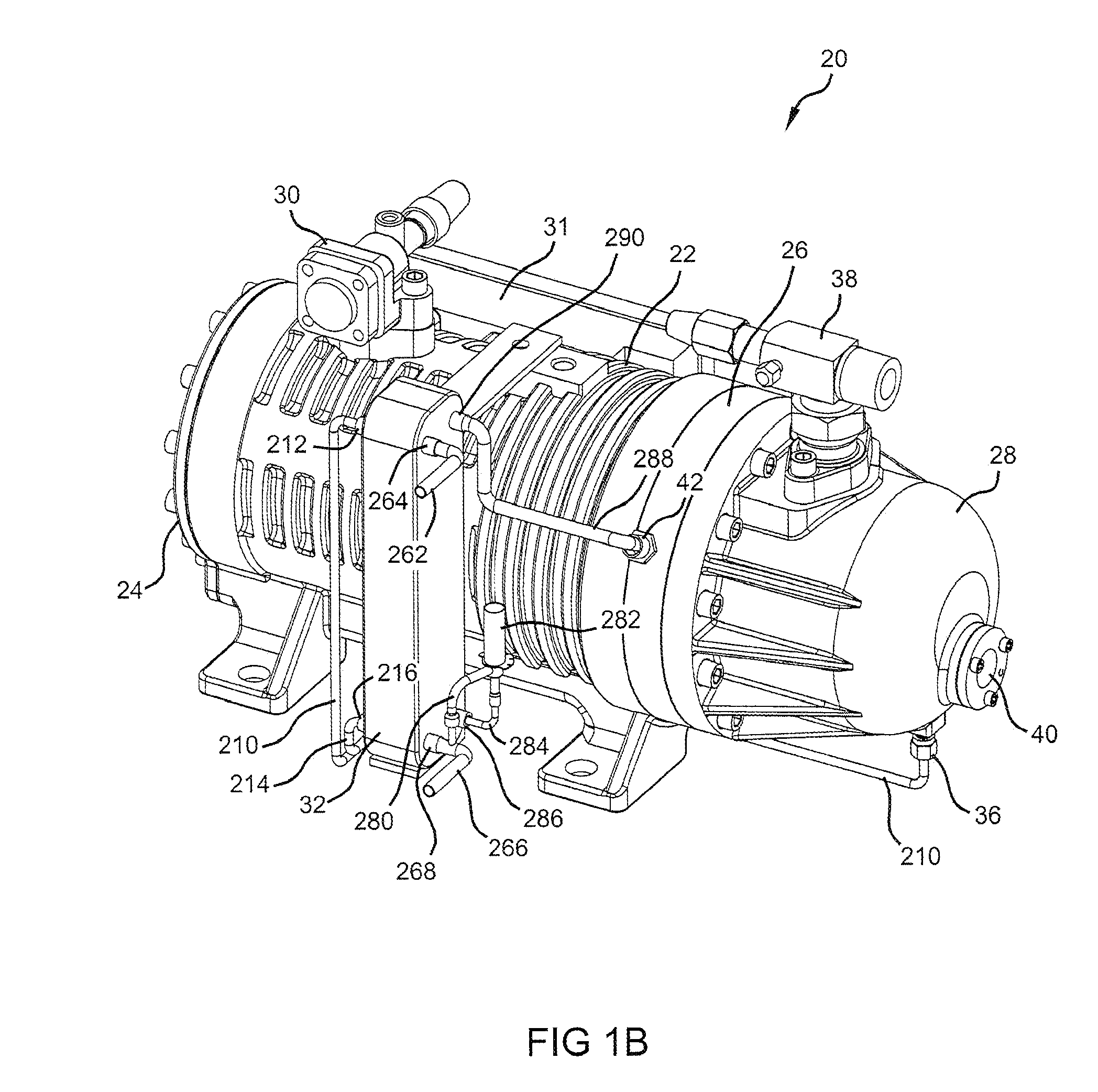 Compressor and oil-cooling system