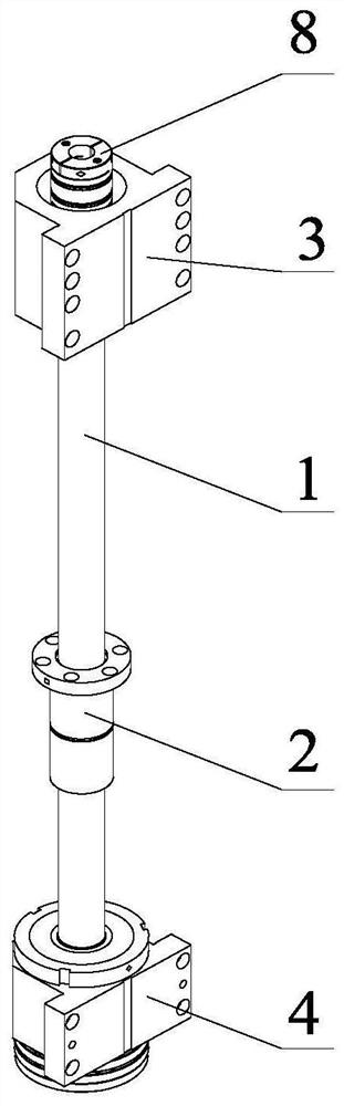 Lead screw mounting structure for grinding machine