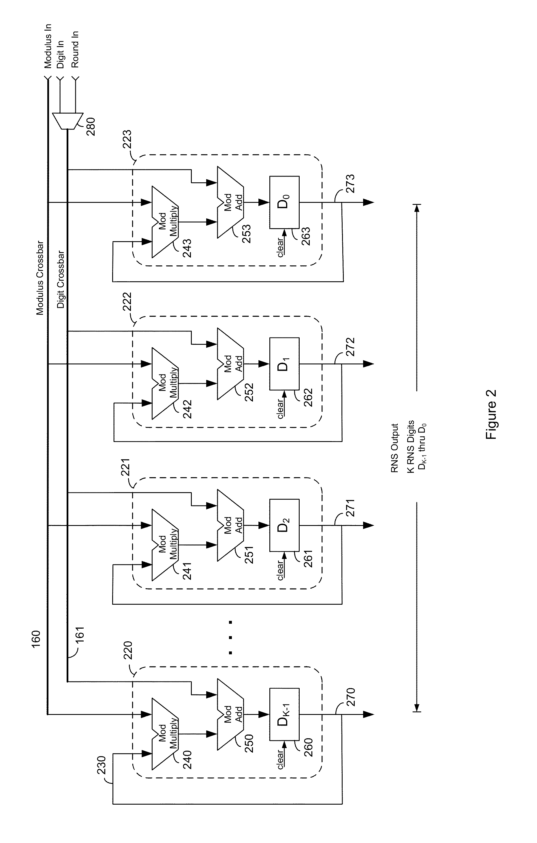 System and method for improved fractional binary to fractional residue converter and multipler