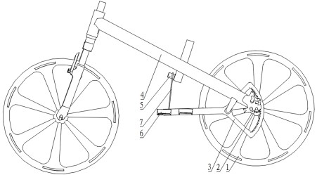 Bicycle gear transmission mechanism