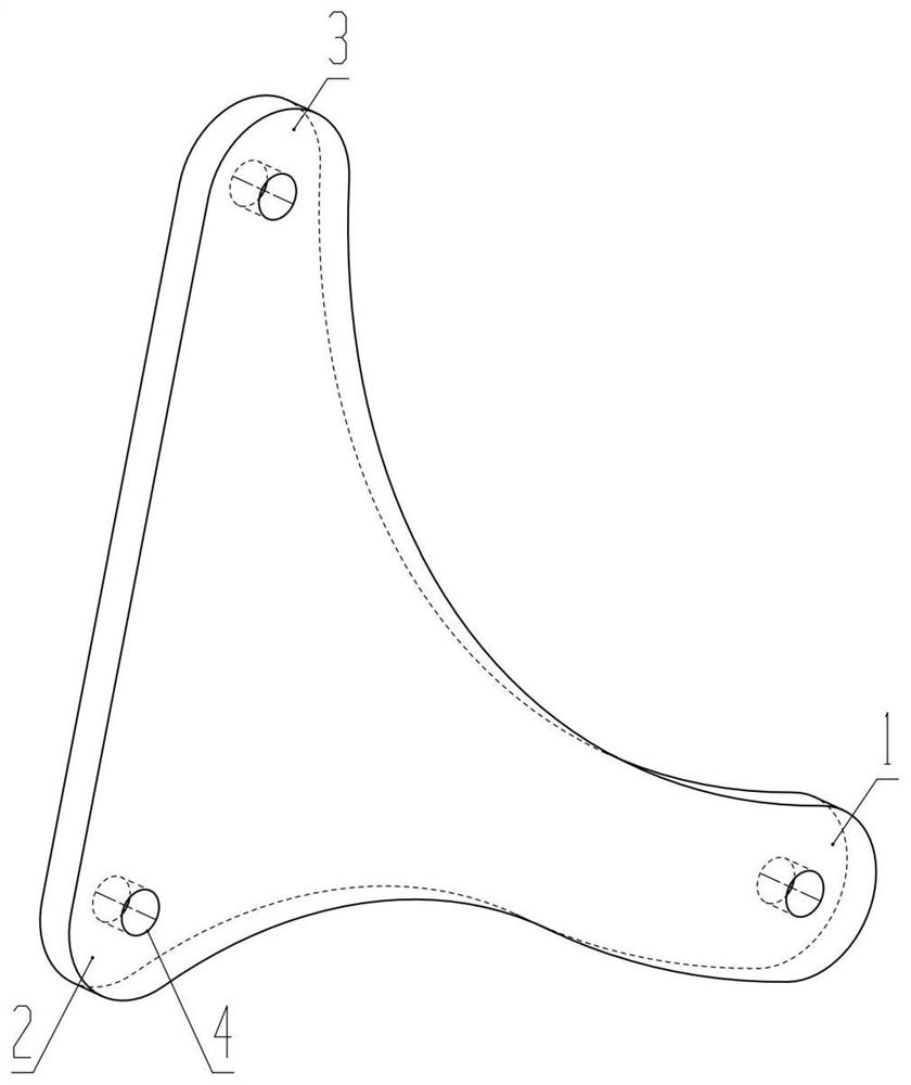 Foot-shaped hand brake lever